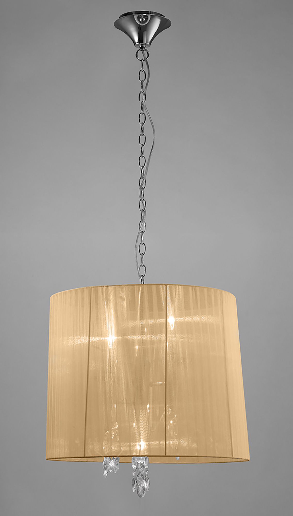 Tiffany Polished Chrome-Soft Bronze Crystal Ceiling Lights Mantra Shaded Crystal Fittings Tiffany Polished Chrome-Soft Bronze Crystal Ceiling Lights Mantra Shaded Crystal Fittings
